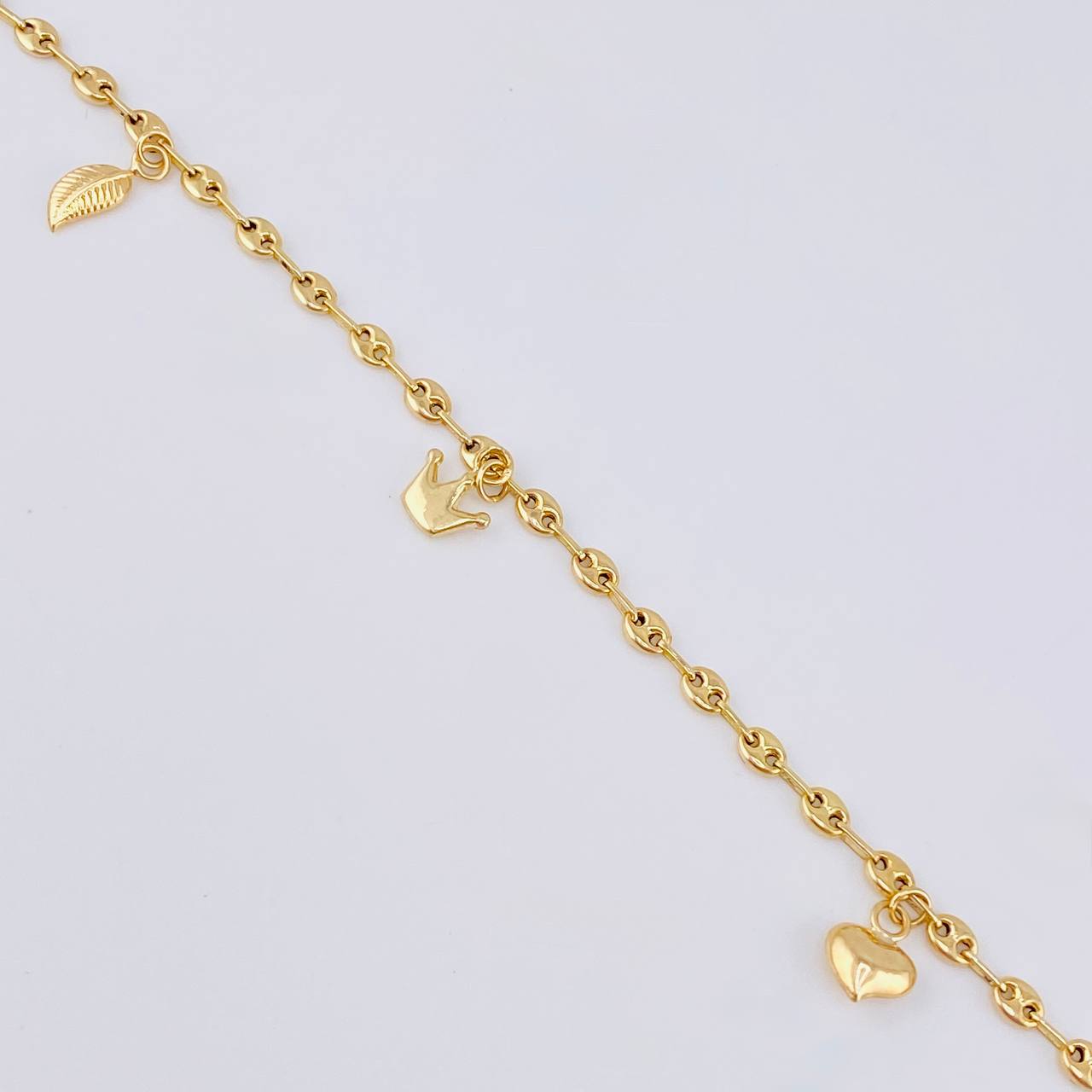 Tobillera Gc Dijes 4.3 g / 26.5 cm / 3.1 mm Oro Amarillo 18K