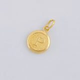 Dije Circulo Letra P 0.45 g / 1.6 cm Oro Amarillo 18K