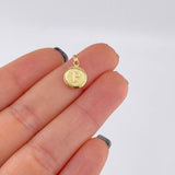Dije Circulo Letra P 0.4 g / 1.6 cm Oro Amarillo 18K