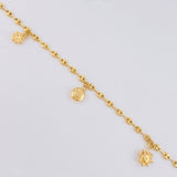 Tobillera Gc Dijes 4.35 g / 25.6 cm / 3.2 mm Oro Amarillo 18K