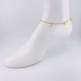 Tobillera Roll On Dijes 3.6 g / 25 cm / 2.3 mm Oro Amarillo 18K