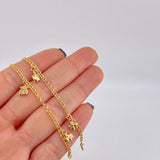 Tobillera Roll On Dijes 3.6 g / 25 cm / 2.3 mm Oro Amarillo 18K