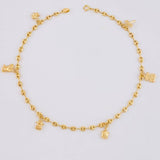 Tobillera Gc Dijes 4.05 g / 25.8 cm / 3.2 mm Oro Amarillo 18K