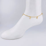 Tobillera Gc Dijes 4.05 g / 25.8 cm / 3.2 mm Oro Amarillo 18K