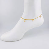 Tobillera Roll On Dijes 3.65 g / 26.5 cm / 2.3 mm Oro Amarillo 18K
