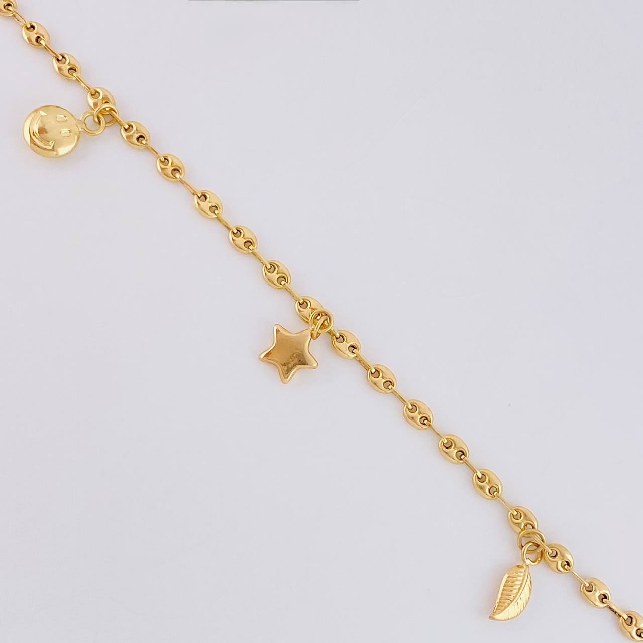 Tobillera Gc Dijes 4.2 g / 26 cm / 3.2 mm Oro Amarillo 18K