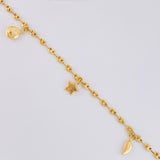 Tobillera Gc Dijes 4.2 g / 26 cm / 3.2 mm Oro Amarillo 18K