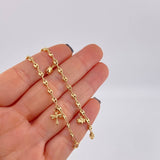 Tobillera Gc Dijes 3.95 g / 25.2 cm / 3.2 mm Oro Amarillo 18K