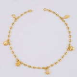Tobillera Gc Dijes 4.05 g / 25.2 cm / 3.2 mm Oro Amarillo 18K