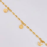 Tobillera Gc Dijes 4.05 g / 25.2 cm / 3.2 mm Oro Amarillo 18K