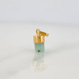 Dije Morralla Esmeralda 0.4g / 1.3cm Oro Amarillo 18K