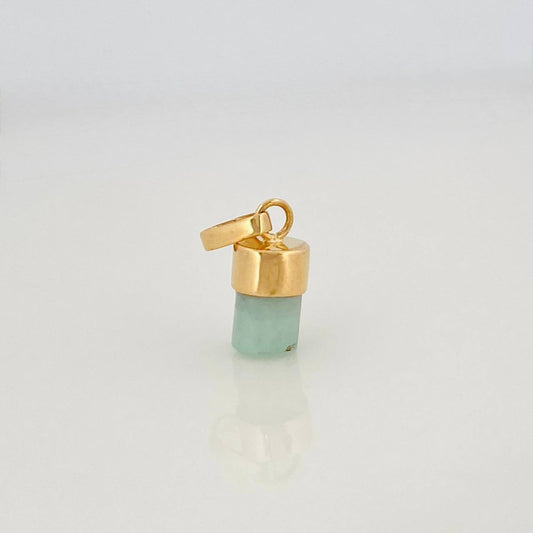 Dije Morralla Esmeralda 0.4g / 1.3cm Oro Amarillo 18K