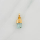 Dije Morralla Esmeralda 0.4g / 1.3cm Oro Amarillo 18K
