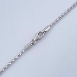 Cadena Militar 6.6gr / 50.3cm / Oro Blanco +3 18K &