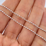 Cadena Militar 6.6gr / 50.3cm / Oro Blanco +3 18K &
