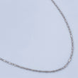 Cadena Morse 1.35gr / 45.4cm / Oro Blanco +3 18K &