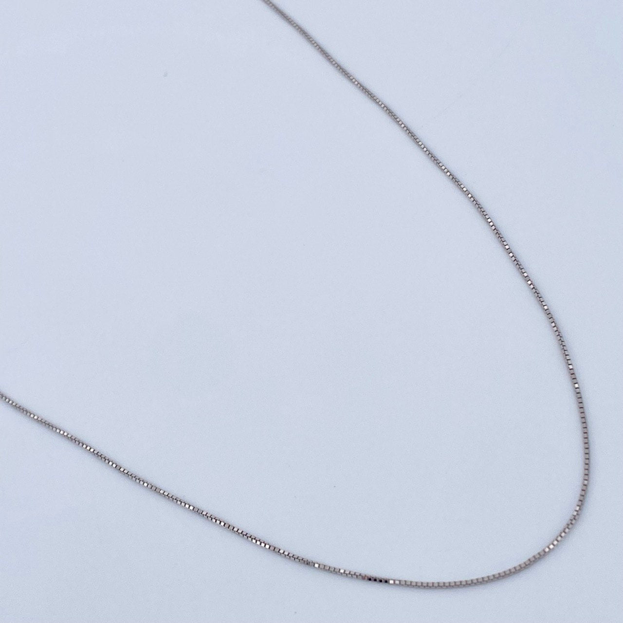 Cadena Veneciana 1.3gr / 45cm / Oro Blanco +3 18K &