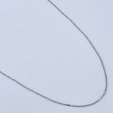 Cadena Veneciana 1.3gr / 45cm / Oro Blanco +3 18K &