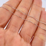 Cadena Veneciana 1.3gr / 45cm / Oro Blanco +3 18K &
