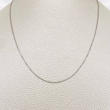 Cadena Veneciana 1.3gr / 45cm / Oro Blanco +3 18K &