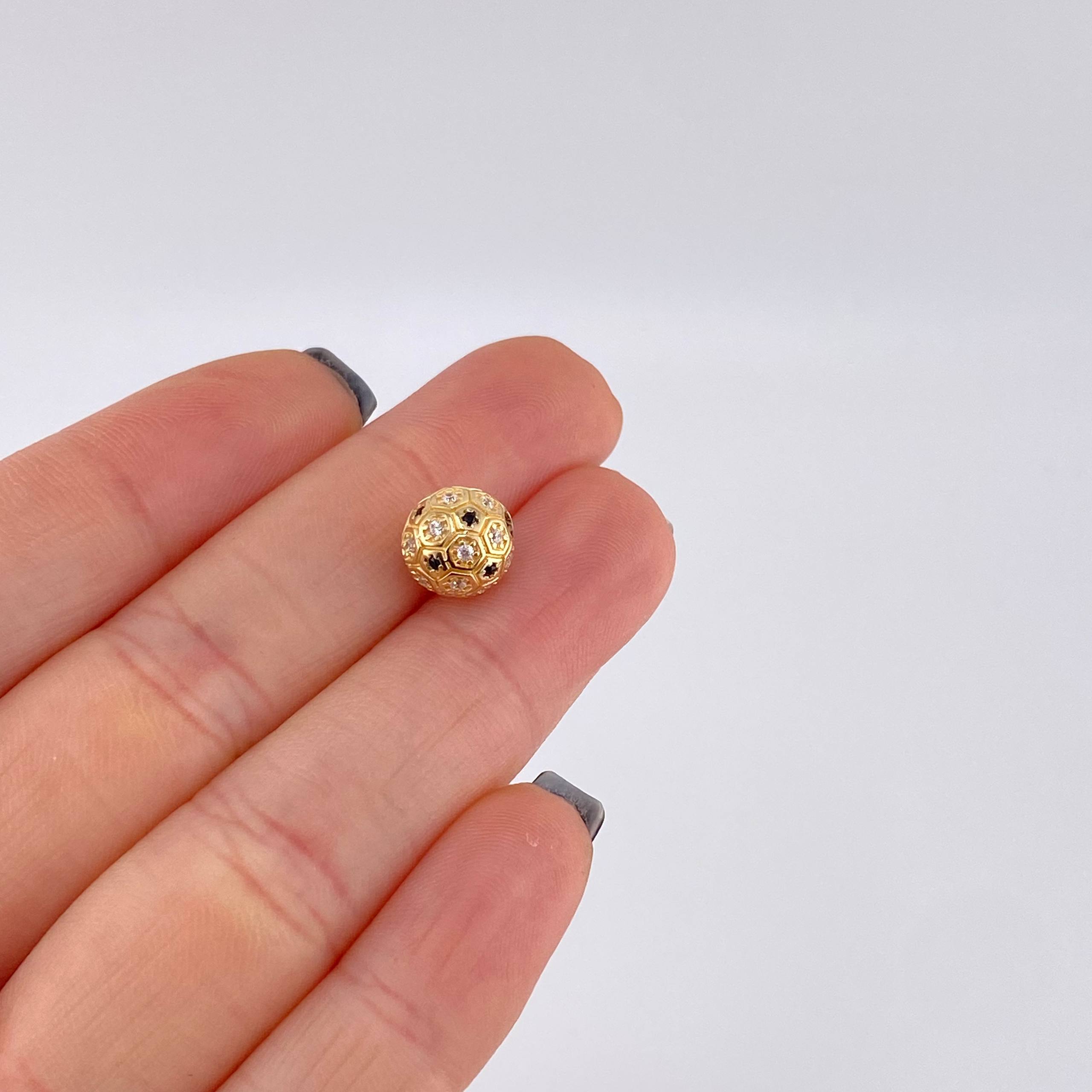 Herraje Balón 1.55 g / 0.7 cm Oro Amarillo 18K