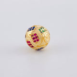 Herraje Balón 2 g / 1 cm Oro Amarillo 18K