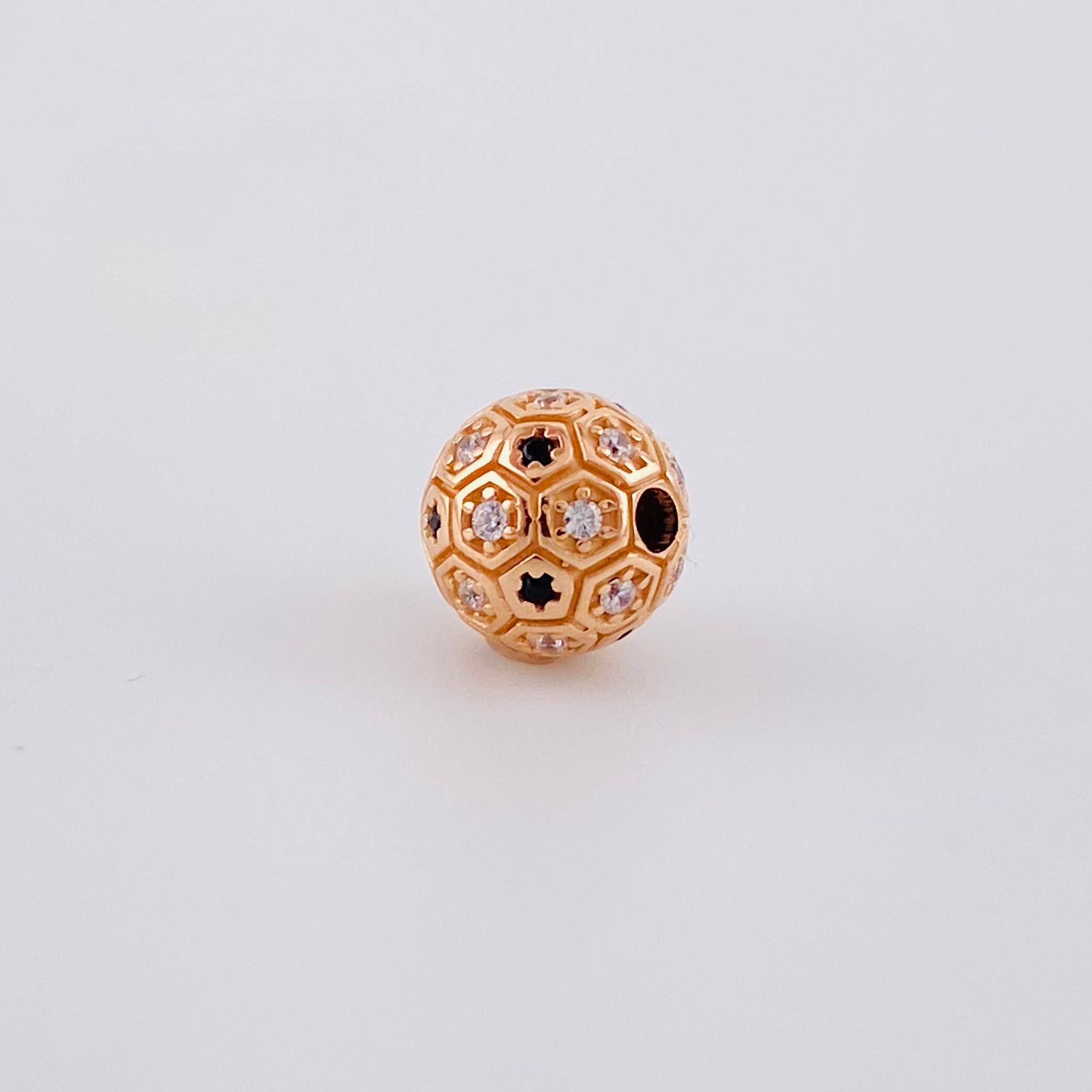 Herraje Balón 1.55 g / 0.7 cm Oro Rosa 18K