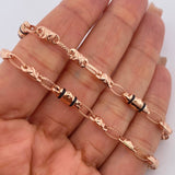 Cadena Rustico X 12.95gr / 61.5cm / Oro 18K &