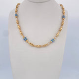 Cadena Rustico Rombos 15.1gr / 61.5cm / Oro 18K &