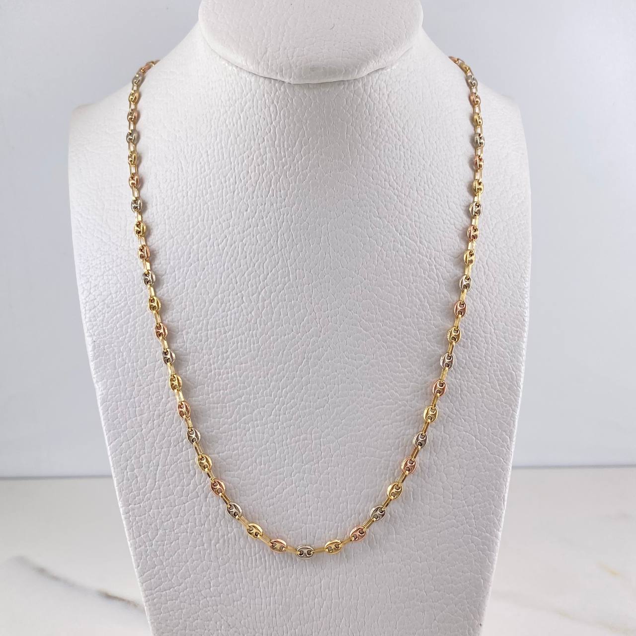 Cadena GC 7.1gr / 60cm / 3mm Tres Oros 18K &