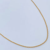 Cadena Aro Seguido 1.6gr / 50cm / Oro Amarillo +3 18K &