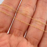Cadena Aro Seguido 1.3gr / 45.3cm / Oro Amarillo +3 18K &