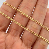 Cadena Figaro 3.6gr / 61cm / Oro Amarillo +1 18K &