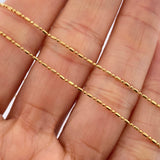 Cadena Morse 2.2gr / 45cm / Oro Amarillo +3 18K &