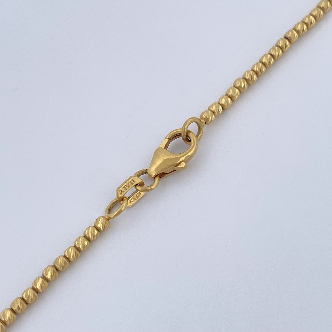 Cadena Tipo Militar 7.5gr / 50.3cm / Oro Amarillo +3 18K &