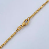 Cadena Tipo Militar 7.5gr / 50.3cm / Oro Amarillo +3 18K &