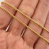 Cadena Tipo Militar 7.5gr / 50.3cm / Oro Amarillo +3 18K &