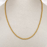 Cadena Tipo Militar 7.5gr / 50.3cm / Oro Amarillo +3 18K &
