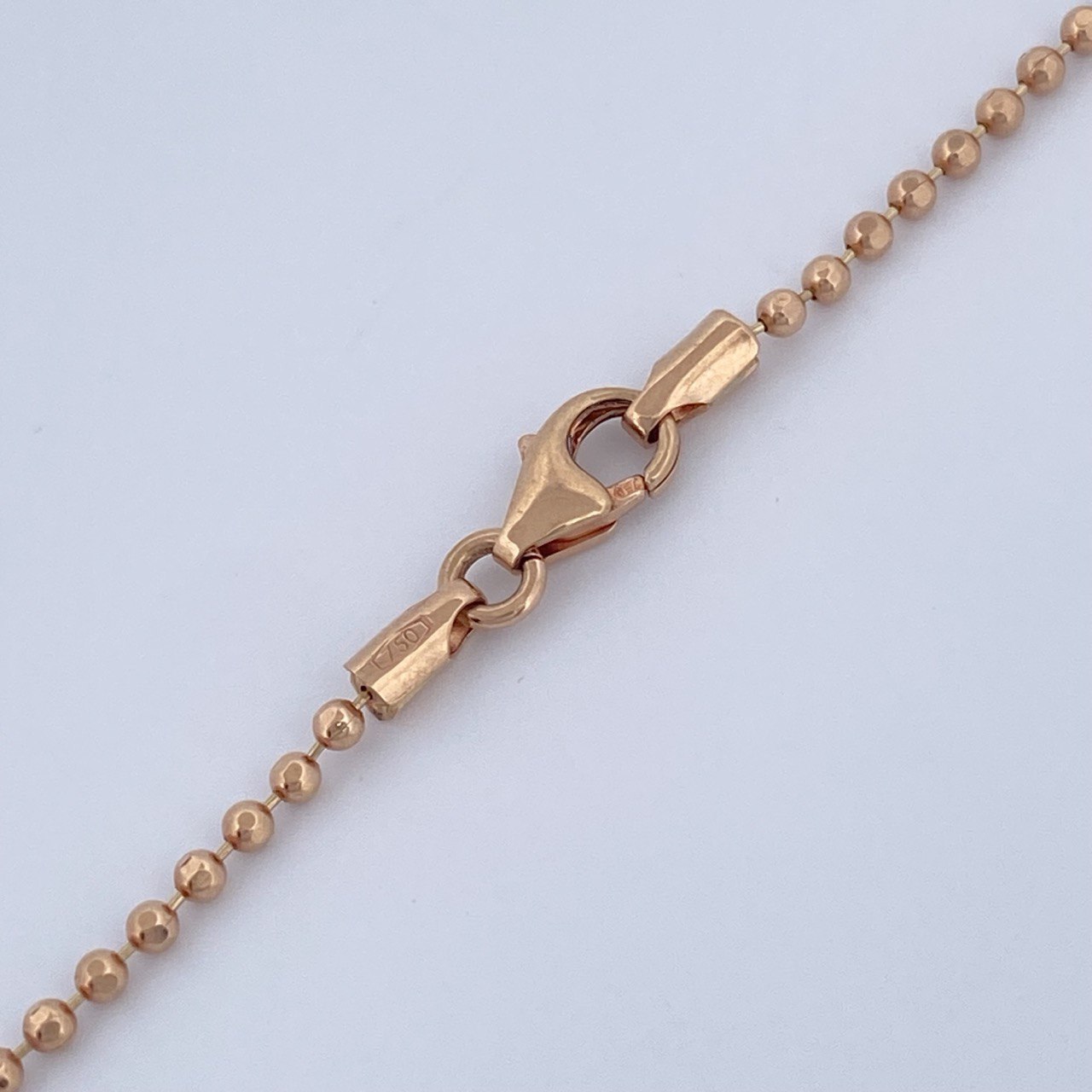 Cadena Militar 5.25gr / 60.3cm / Oro Rosa +3 18K &