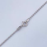Cadena Militar 3.45gr / 40cm / Oro Blanco +3 18K &