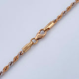 Cadena Lazo 3.45gr / 60cm / Tres  Oros  +3 18K &