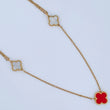 Cadena Trebol Aro Seguido 4.25gr / 41cm-44cm / Oro Amarillo +4 18K &