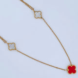 Cadena Trebol Aro Seguido 4.25gr / 41cm-44cm / Oro Amarillo +4 18K &