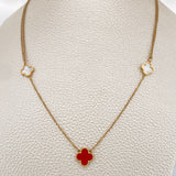 Cadena Trebol Aro Seguido 4.25gr / 41cm-44cm / Oro Amarillo +4 18K &