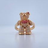 Anillo Oso Articulado 6.25gr / T7 / Oro Amarillo 18K &