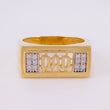 Anillo Dad 9.25g / T10 1/2 Dos Oros Amarillo Blanco 18K