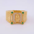 Anillo Virgen de Guadalupe Enmallada 6.25g / T9 1/2 Oro Amarillo 18K