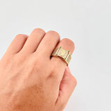 Anillo Virgen de Guadalupe Enmallada 6.25g / T9 1/2 Oro Amarillo 18K
