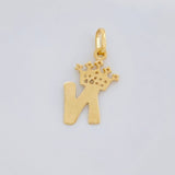 Dije Letra N Corona 1.1g / 2.2cm Oro Amarillo 18K