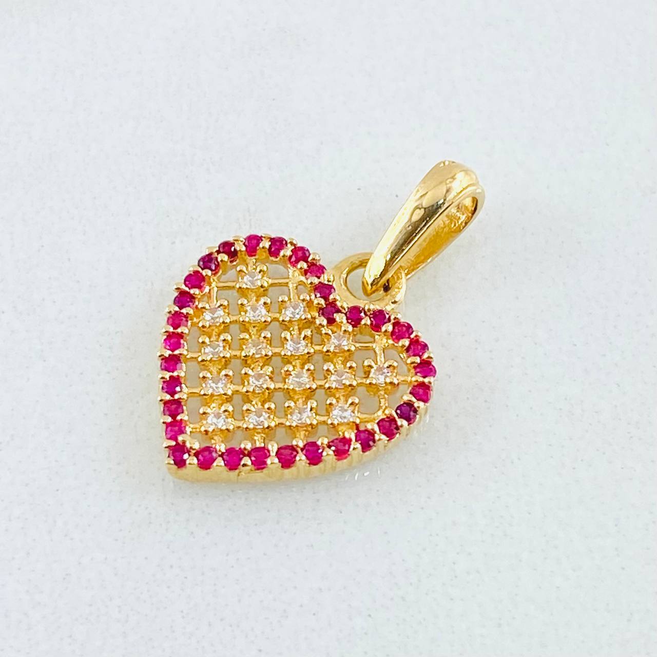 Dije Corazón Túpido 1.5gr / 2cm / Oro Amarillo 18K ©